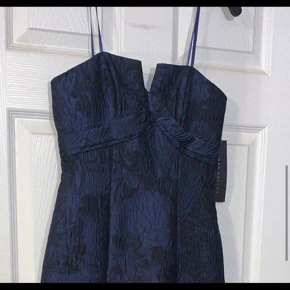 NWT Aidan Mattox Jacquard Mermaid Formal Gown - Size 0 - Picture 6 of 14